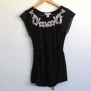 ⬇️ Motherhood Black Blouse